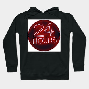 24 hrs in red Hoodie